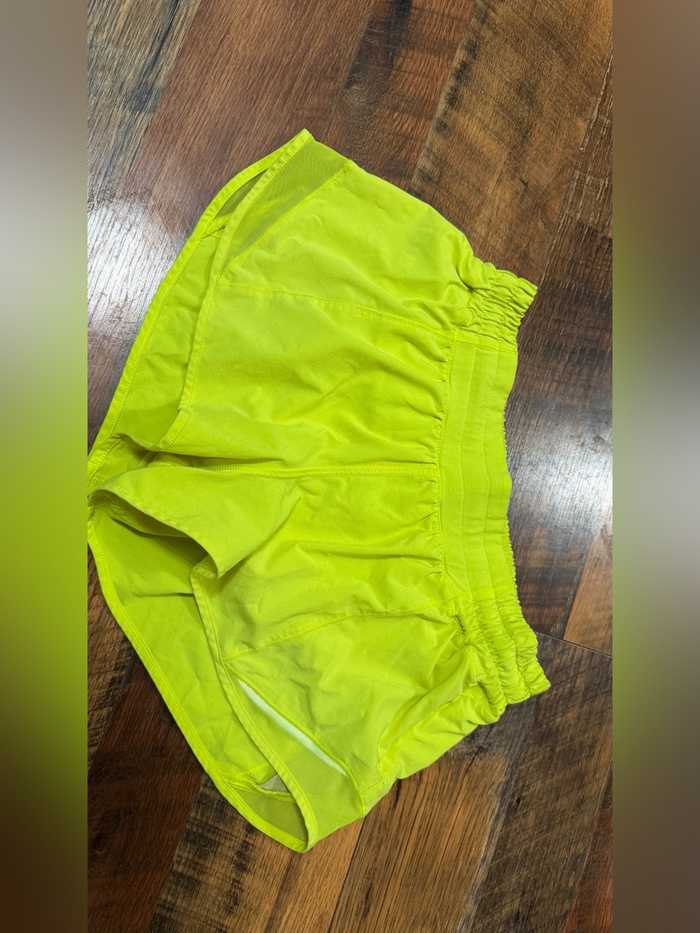 lululemon athletica Neon Yellow Running Shorts